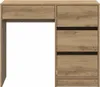 A wooden desk with drawers against a white background. Produktbild-Vorschau