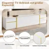 Merax Luxus-TV-Schrank mit Goldkanten, TV-Lowboard mit 4 Produktbild-Vorschau 7