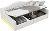 Lit banquette 140x200 cm avec éclairage LED, espace de Voir les images du produit 5