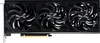 A close-up, front-facing view of a black graphics card with three fans. Náhľad obrázku produktu