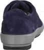 The back view of a navy blue suede shoe with a gray sole. Produktbild-Vorschau