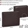 Leder Geldbörse Herren Portemonnaie RFID Querformat Produktbild-Vorschau 3