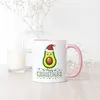 Merry Christmas Tasse Rosa Geschenkidee Avocado-Fans Produktbild-Vorschau 4