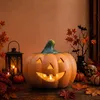 Kürbis-Laterne als LED Halloween-Deko Windlicht in 22x20 cm Produktbild-Vorschau 4