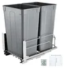 VEVOR ausziehbarer Abfallbehälter (50 Qt x2), doppelter Produktbild-Vorschau 2