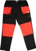 Pantaloni da lavoro DUERO nero/rosso taglia S Anteprima dell’immagine prodotto 3