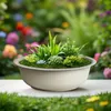 Mini Gartenteich rund beige - 52 cm - Garten Deko Metall Produktbild-Vorschau 7