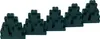 LEGO® 3x8x7 Plaque rocheuse LURP Montagne Gris foncé - 6083 Voir les images du produit 1