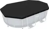 Bestway® PVC-Abdeckplane 305 x 184 cm, schwarz, oval Produktbild-Vorschau 1