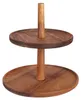 Excellent Houseware 2-stöckiges Servierregal, Holz, 23/18,5 Produktbild-Vorschau 1