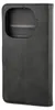 A black flip case for a smartphone, shown closed. Produktbild-Vorschau