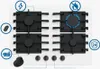 Bosch Serie 6 PPP6A2I40 Gas hob White  Black Náhľad obrázku produktu 3