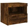 Comodino con luci LED rovere fumé 50x40x45 cm Anteprima dell’immagine prodotto 6