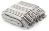 vidaXL Überwurf Baumwolle Streifen 160x210 cm Grau und Weiß Produktbild-Vorschau 6