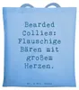 Mr. & Mrs. Panda Einkaufstasche Spruch Bearded Collie Produktbild-Vorschau 1