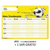 Fußball Stundenplan abwischbar I DIN A4 I Rückseite Produktbild-Vorschau 6