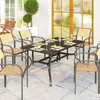 Outsunny Gartentisch Stahl 150x90 cm Wetterfest Balkontisch Produktbild-Vorschau 11