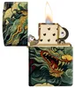 Zippo Sturmfeuerzeug Colourful Dragon 540° Tumbled Brass Produktbild-Vorschau 1