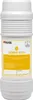 A white sediment filter cartridge with a yellow label. Produktbild-Vorschau