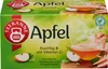 A box of Teekanne apple tea. Produktbild-Vorschau