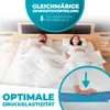 A couple sleeping in a bed with a mattress topper. Produktbild-Vorschau