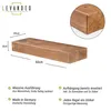 levandeo Wandregal Holz Massiv 60x20cm Eiche Farbig Produktbild-Vorschau 2