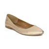 Elegante Goldene Ballerinas aus Naturleder mit sehr weicher Produktbild-Vorschau 2