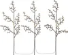Three illuminated branches with small white spheres and yellow lights, set against a white background. Anteprima dell’immagine prodotto