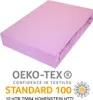 Spannbettlaken 80x180cm LILA Jersey Spannbetttuch 100% Produktbild-Vorschau 1