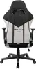 The back view of a black and gray gaming chair. Produktbild-Vorschau