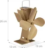 Relaxdays Ofenventilator ohne Strom, geräuscharm, für Kamin Produktbild-Vorschau 4