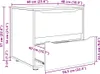 vidaXL Úložná skříňka kouřový dub 60 x 48 x 57 cm Náhled obrázku produktu 8