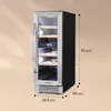 Klarstein vinotéka, 2 zóny, 53 L, vestavná, slim, skleněné Náhled obrázku produktu 7