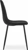 Chaise COMO - velours noir x 2 Voir les images du produit 4