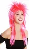 WIG ME UP Perücke Punk Vokuhila 80s Rot Rosa Produktbild-Vorschau 1
