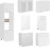 vidaXL Kitchenette Lyon 7 pièces blanc bois composite Voir les images du produit 3