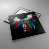 Bild auf Leinwand - Leinwandbild - Vogel Feder Farbe Produktbild-Vorschau 2