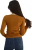 Body lang arm T shirt Damen Royyen K-201 Baumwolle V Produktbild-Vorschau 9