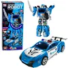 2-in-1-Polizeiroboter mit Licht, Sound und Abschussfunktion Produktbild-Vorschau 1