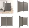 vidaXL 2 tlg. Paravent Anthrazit 175x180 cm Stoff - Produktbild-Vorschau 1