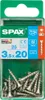SPAX Edelstahlschraube, 3,5 x 20 mm, 25 Stück, Vollgewinde, Produktbild-Vorschau 9