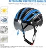 Magnethelm Visier Schutzhelm Schutzbrille zum Radfahren Produktbild-Vorschau 2