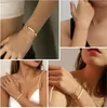 Damen Gold Armband Set 14 Karat Edelstahl Stil A: 3 Produktbild-Vorschau 4