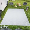 Teppich Outdoor Zweiseitig Wasserdicht Resistent Weiß Grau Produktbild-Vorschau 1