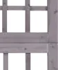 vidaXL Spalier/Paravent 3-teilig Massivholz Tanne Grau Produktbild-Vorschau 4