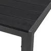 Table de jardin aluminium anthracite / noir 160x90cm Voir les images du produit 1