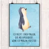 Mr. & Mrs. Panda Bild Pinguin marschieren DIN A4 - Eisblau Produktbild-Vorschau 2