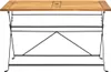 vidaXL Klappbarer Gartentisch 120x70x74 cm Massivholz Produktbild-Vorschau 1