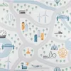 JYG Kinder Strasse Spielteppich PASTEL - 200 x 200cm – Produktbild-Vorschau 1
