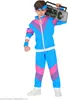 tuta anni '80 per bambini - Tuta da jogging - Blu - 116 - Anteprima dell’immagine prodotto 3